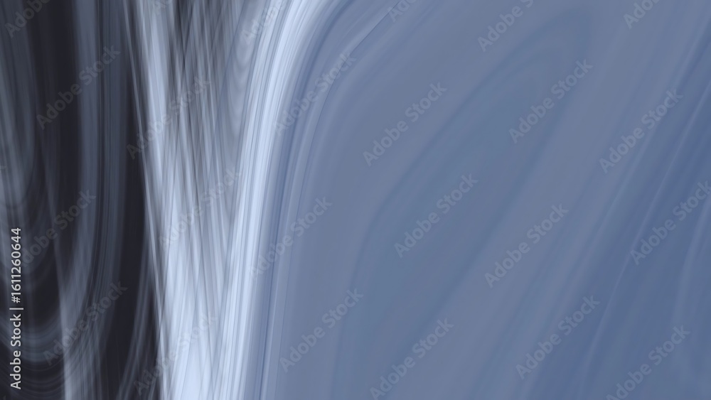 Poster prismatic blueberries abstract blue and grey gradient background with flowing lines creating a dynam