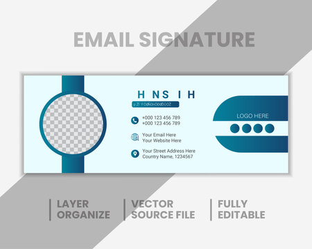 Business Email Signature Template: A clean and professional email signature template.
