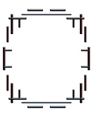 Minimal futuristic corner frame in dark theme, great for sci-fi, HUD, or tech interface design