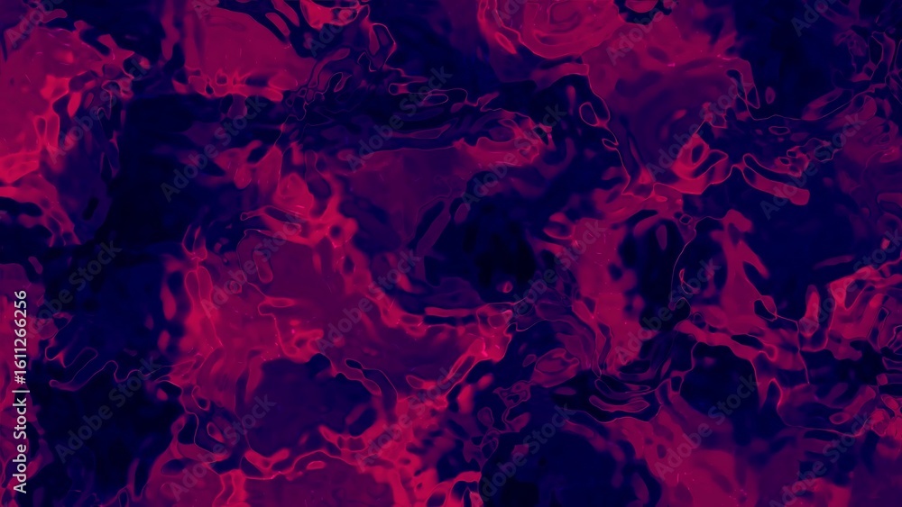 Poster prismatic galactic blue violets abstract dark blue and pink fluid background with blurred shapes and