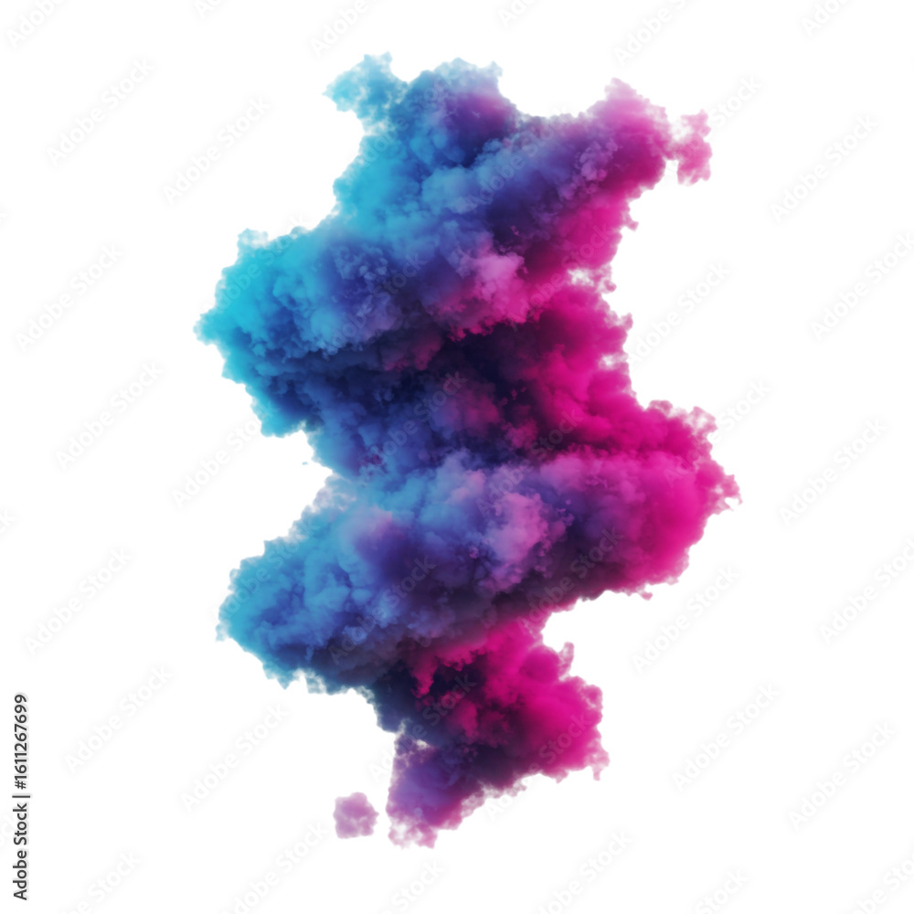 Poster a vibrant explosion of colorful smoke swirls and blends creating an abstract design with dynamic sha