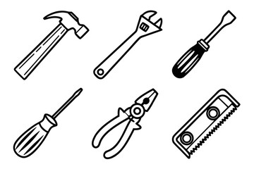 Collection of Hand Tools for DIY and Repair.