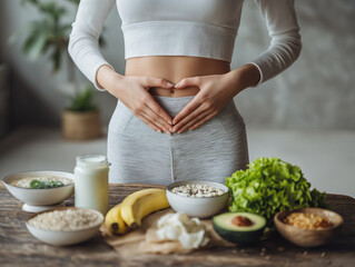 Healthy Lifestyle with Fresh Nutritious Foods