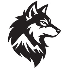 Obraz premium Fierce Wolf Mascot Logo Illustration