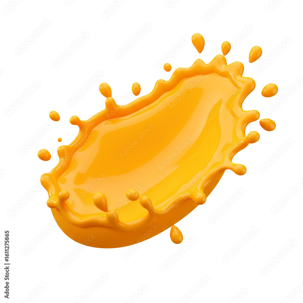Poster a vibrant splash of golden liquid erupts in a dynamic form showcasing fluidity and artistic movement