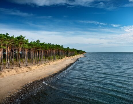 coastal forestation the coastline is frequently vulnerable to erosion and the newly planted trees are growing to safeguard the coastal line