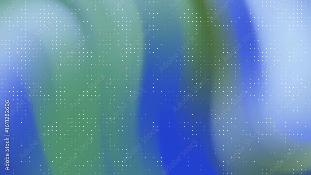 Poster ombre abstracts blink dot abstract background with flowing shades of blue and green and subtle white