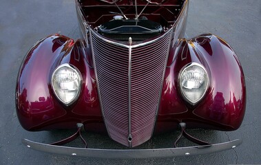 vintage car headlight
