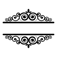 Decorative vector frame