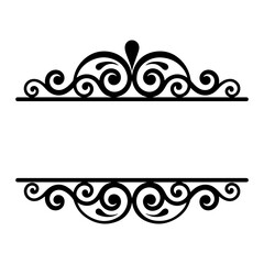 Decorative vector frame