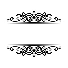 Decorative vector frame
