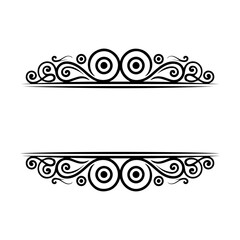 Decorative vector frame