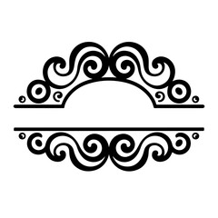 Decorative vector frame