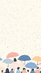 Crowds on rainy days