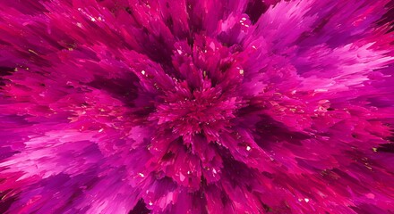 Abstract Magenta Explosion Design