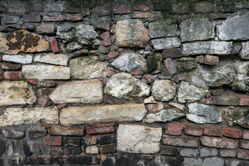 Old Natural Stone Wall Texture Background – Rough Historic Masonry Surface