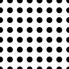 Obraz premium black and white polka dots pattern