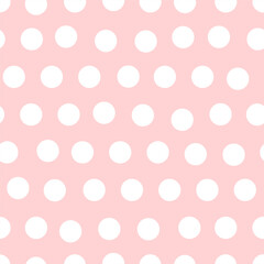 Pink polka dots celebration invitation abstract background seamless pattern