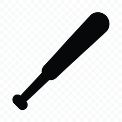 Silhouette of a Baseball Bat Sporting Equipment for Hitting Baseballs in Game Play Sports Equipment