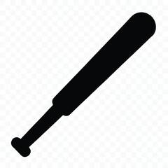 Silhouette of a Baseball Bat Sporting Equipment for Hitting Baseballs in Game Play Sports Equipment
