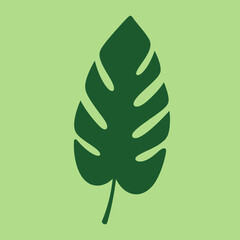 Vibrant monstera leaf illustration. Green tropical foliage artwork. Summer vibes artwork. Tropical vibes t shirt artwork. Amazing brasil illustration. Monstera paradise artwork. 