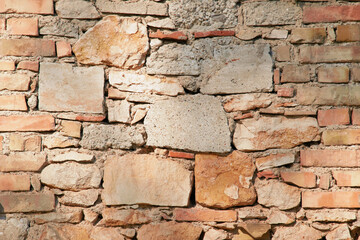 Old stone wall background.