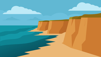 Coastal views abound with the serene beauty of beaches, the vast expanse of the sea, and rugged rocks under a clear sky, inviting summer travel and peaceful contemplation of nature's landscape