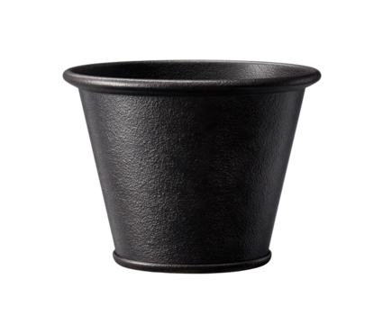 Black Textured Plant Pot for Indoor and Outdoor Use, Ideal for Gardening and Home Decor Enhancements, Stylish and Versatile