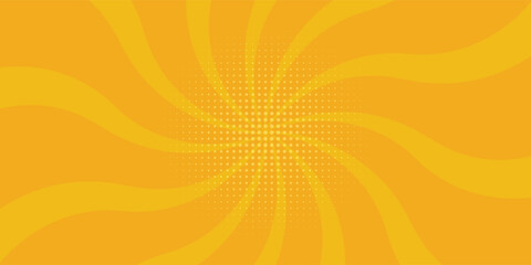 orange sun rays background design template