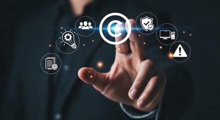 Intellectual Property Protection Concept copyright