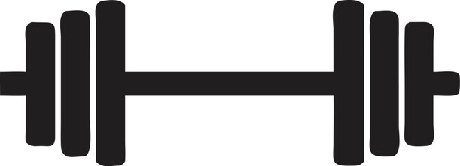 Weightlifting Equipment Depiction Featuring Dumbbell for Exercise Strength and Fitness Training