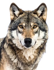 Close-up of a wolf's face
