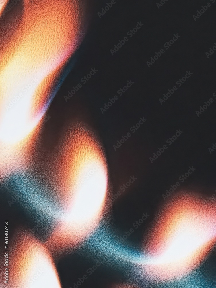 Poster dynamic gradient background abstract with light leak and subtle grain texture. modern technology des