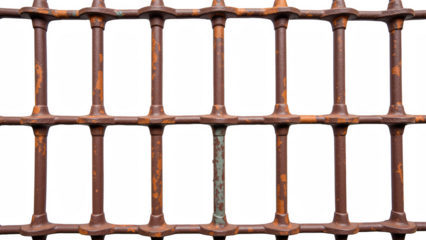 Rusty metal bars industrial design weathered texture vintage style strong lines abstract pattern aged surface iron material