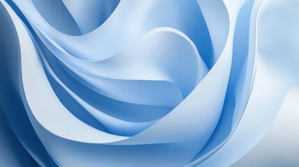 Fototapeta premium Abstract blue swirls with shades of indigo and cyan, creating a calm, flowing energy.