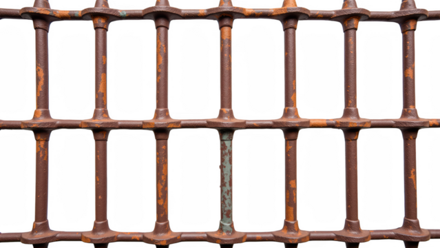 Rusty metal bars industrial design weathered texture vintage style strong lines abstract pattern aged surface iron material