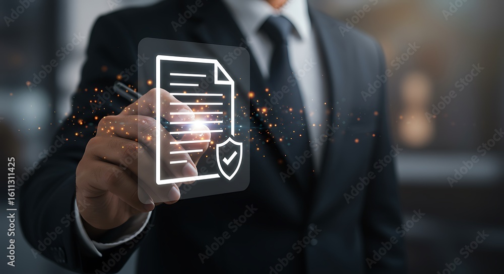 Poster professional document security verification contract