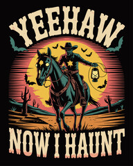 Cool Halloween Cowboy vector illustration