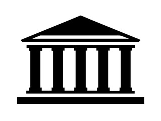  Greek Temple Icon Vector Illustration 