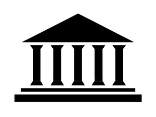  Greek Temple Icon Vector Illustration 
