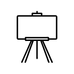 blackboard line art icon vector art