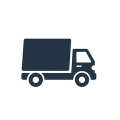 Delivery truck icon for shipping and logistics