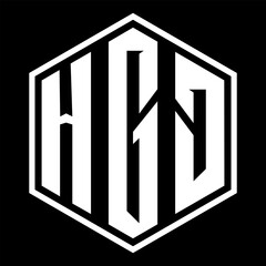 HGD letter design. HGD letter technology logo design on a Black background. HGD Monogram logo design for an entrepreneur and business	