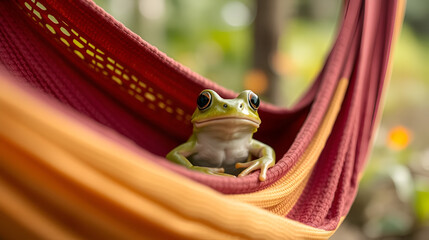 Frog in Hammock.