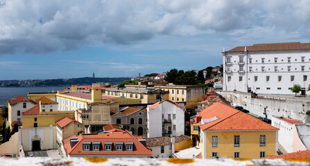 Lisbon city view from a viewpoint