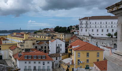 View to Lisbon from a viewpoint