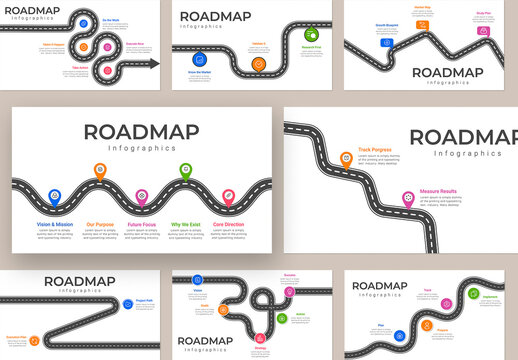 Business Strategy & Planning Roadmap Infographic Design Layout