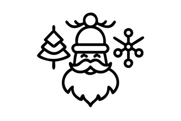 Festive Christmas Wreath with Holly Berries and Pine Cones vector