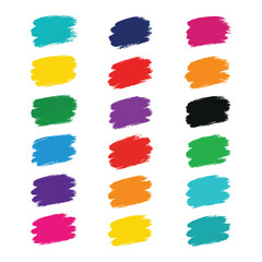 Vibrant color paint strokes, perfect for design inspiration.
