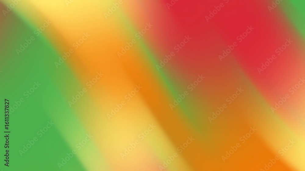 Poster ombre bloom light abstract gradient background with vibrant green, yellow and red hues creating a dy